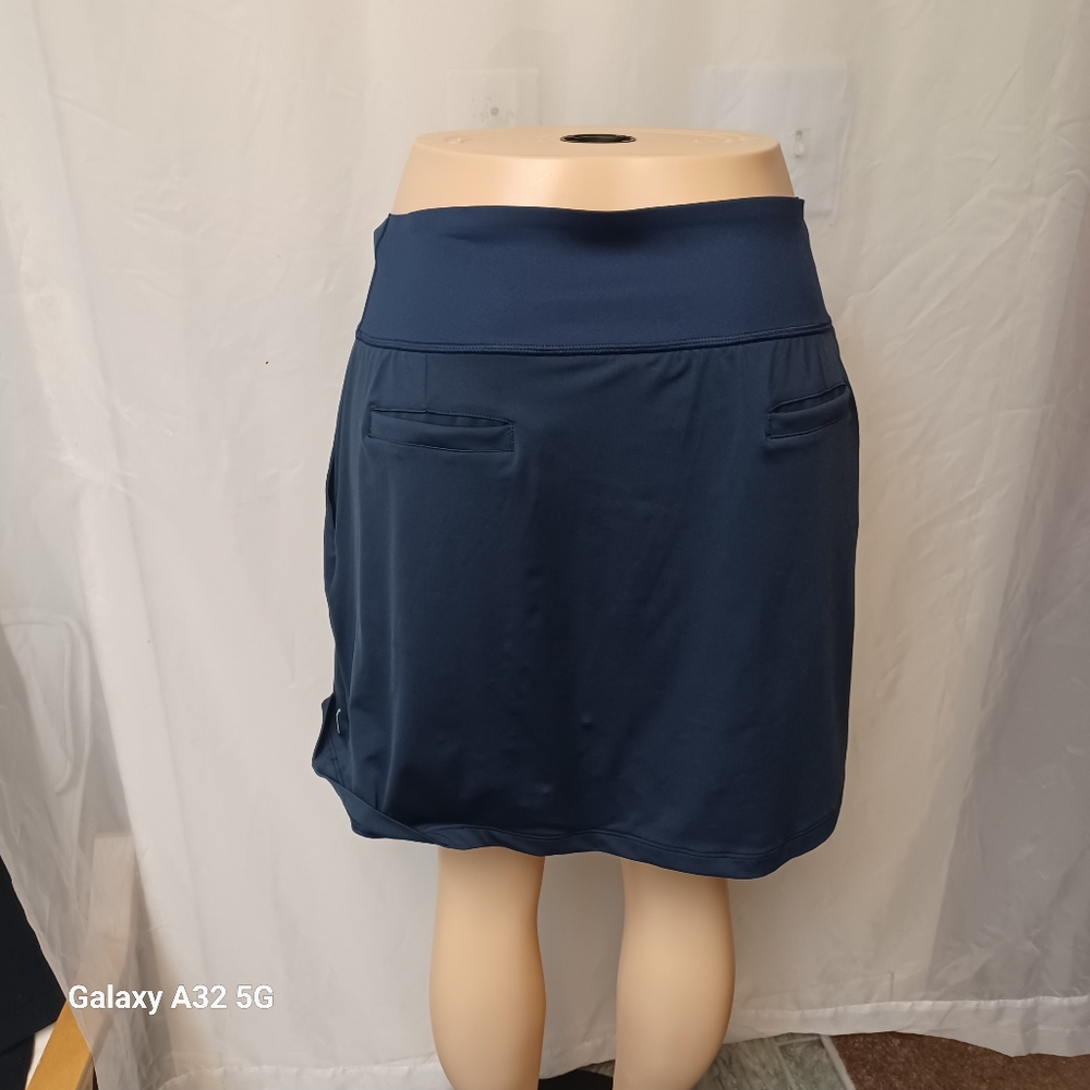 Puma Size L Knit Golf Stretch Dark Blue Athletic Skirt